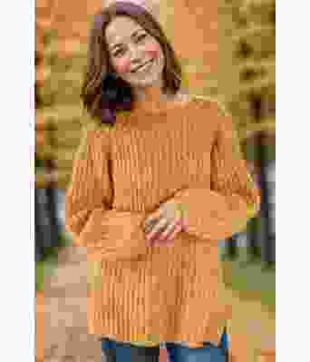 Okergul Easygoing sweater - Strikkia 2024-036-345