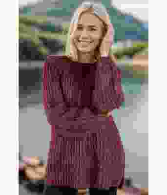 Burgunder Easygoing sweater - Strikkia 2024-036-354