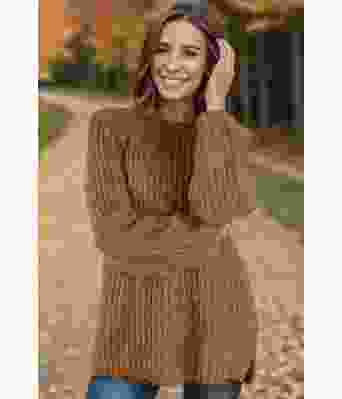 Kobberbrun Easygoing sweater - Strikkia 2024-036-357