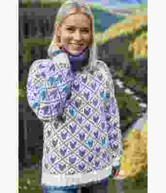 Jeansblå Svartulvgenser - Linka Neumann design SUVG0002