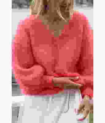 Tynn Mira genser korallfarget - TL0015-44017