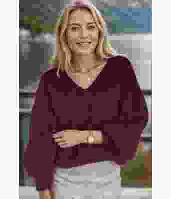 Bordeaux Tynn Mira genser - TL0015-BF47944