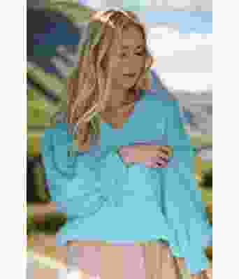 Karibisk blå Tynn Mira genser - TL0015-BF47960