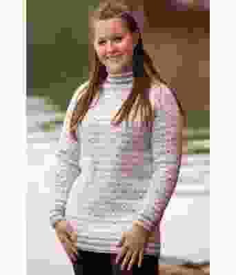 Trud islender med hvit bunnfarge og lysegrått mønster - Viking 2127-7A