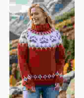 Rustrød villmarksgenser - Linka Neumann design VGHG0006D