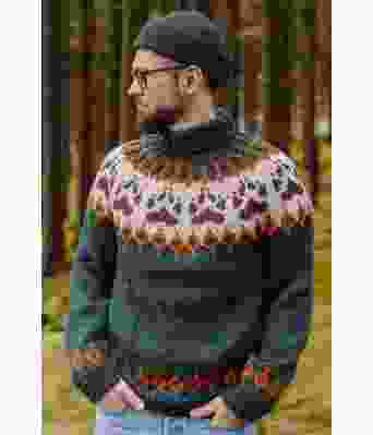 Furugrønn villmarksgenser - Linka Neumann design VGVG0001