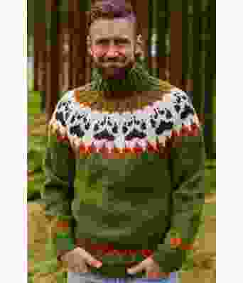 Grønn villmarksgenser - Linka Neumann design VGVG0002