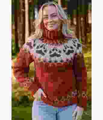 Varmbrun Villmarksgenser med brune poter - Linka Neumann design VGVG0003