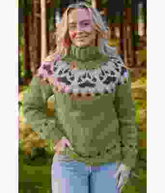 Vårgrønn Villmarksgenser - Linka Neumann design VGVG0008