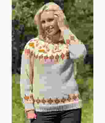 Beige villmarksgenser - Linka Neumann design VGVG0010