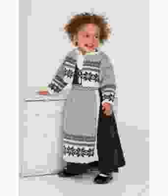 Strikket jentebunad / festdrakt - Viking 1305-1