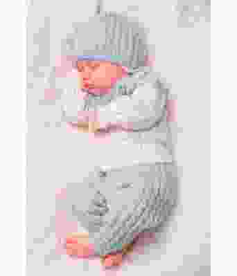 Lyseblått hentesett til baby - Viking 1305-16