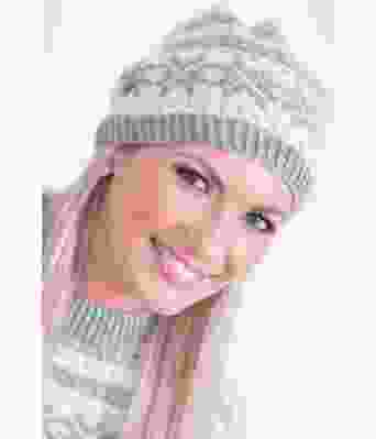 Strikket fanalue i merinoull - Viking 1403-12