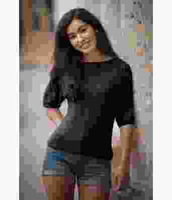 Svart Miramar strikket sommertopp - Viking 1706-06-403