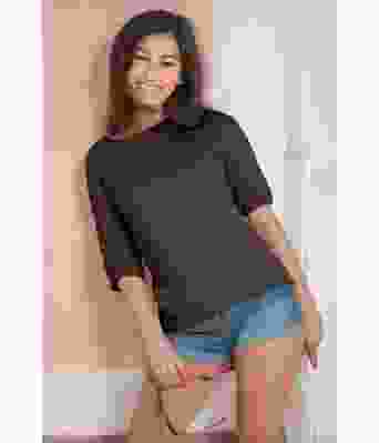 Brun Miramar topp i bambus / bomullsgarn - Viking 1706-06-408