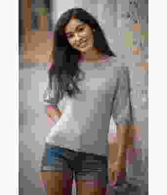 Lys grå Miramar strikket topp - Viking 1706-06-413