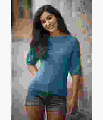 Miramar strikket topp i mørk petrol / turkis - Viking 1706-06-428