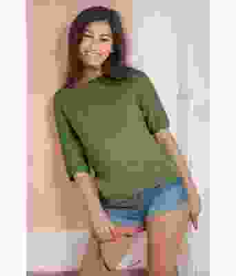 Grønn Miramar strikketopp - Viking 1706-06-434