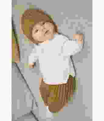 Sofus strikket bukse til baby med lue og Simba genser - Viking 1802-12