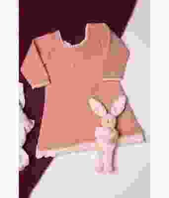 Saga strikket rosa babykjole - Viking 1802-19