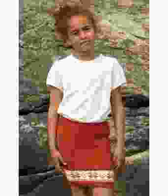 Nelly strikket skjørt til jente - Viking 1918-02C