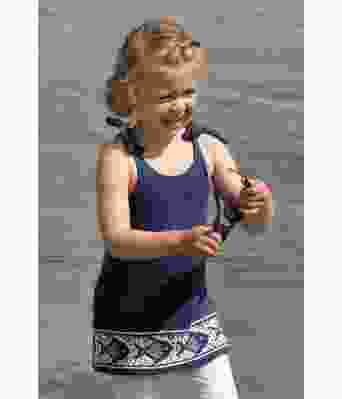 Neptun strikket blå topp til jente - Viking 1918-05B