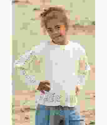 Nikoline strikkejakke til jente - Viking 1918-07