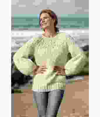 Naturhvit Smil genser - Viking 1923-8-302