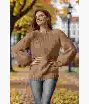 Lysebrun Smil genser - Viking 1923-8-309