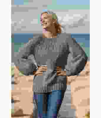 Mørk grå Smil genser - Viking 1923-8-315