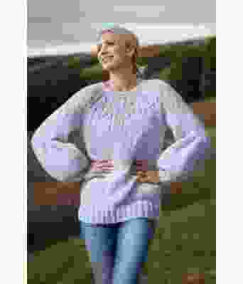 Lys blå Smil genser - Viking 1923-8-320