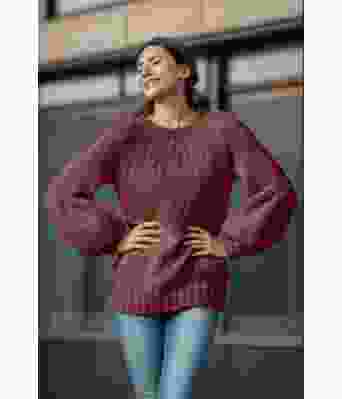 Burgunder Smil genser - Viking 1923-8-354