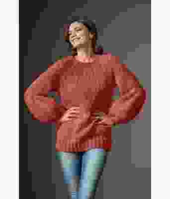 Lys burgunder Smil genser - Viking 1923-8-355