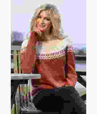 Else oransje strikkegenser fra Kathrine Sørland - Viking 2008-6