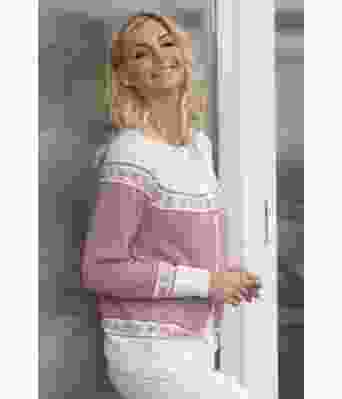 Rosa Vera strikkejakke fra Kathrine Sørland - Viking 2011-4