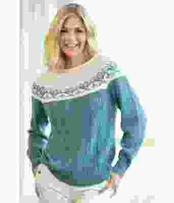 Mathilde genser i petrolfarge Kathrine Sørland - Viking 2011-5