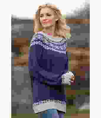 Blå Peggy strikkegenser Kathrine Sørland - Viking -2011-6