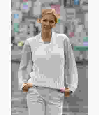 Hvit jekt strikkevest - Viking 2014-09-500