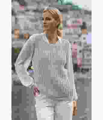 Lys grå Jekt strikkevest - Viking 2014-09-513