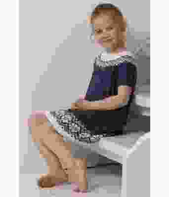 Blå Lydia kjole / tunika til jente - Viking 2015-01a