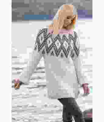 Lys rosa Bliss strikkegenser fra Kathrine Sørland - Viking 2022-11-ROSA