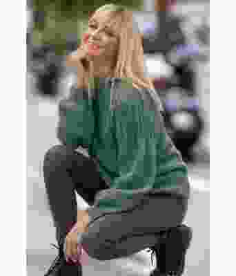 Jadegrønn Behag genser - Viking 2022-2-336