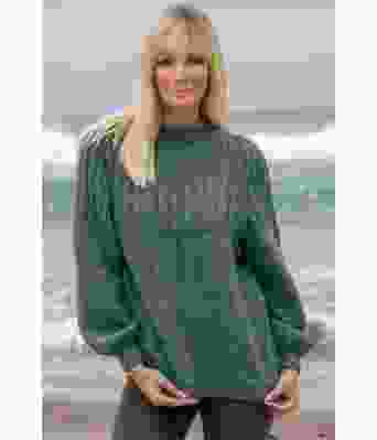 Petrolfarget Behag genser - Viking 2022-2-338