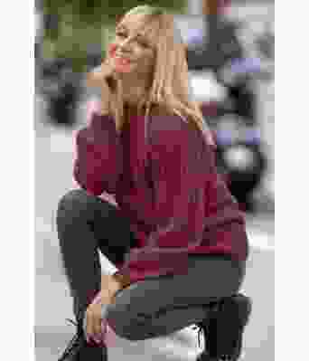 Burgunder Behag genser - Viking 2022-2-354