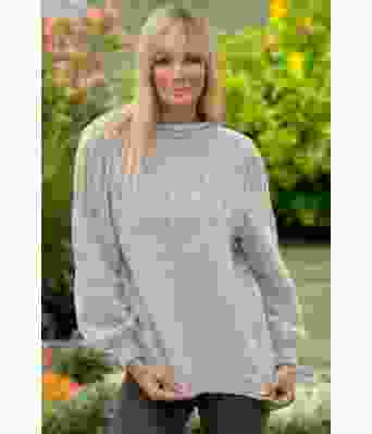 Perlegrå Behag strikkegenser - Viking 2022-2-312