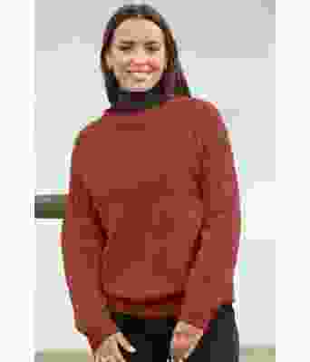 Tobakksfarget Tandori genser - Viking 2023-5-458