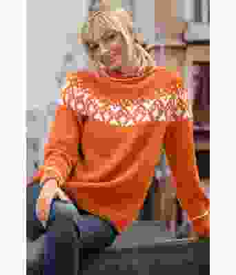 Terracottafarget Piff genser - Viking 2023-7-453