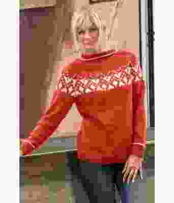 Piff genser i brent oransje - Viking 2023-7-454