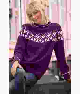 Lyngfarget Piff genser - Viking 2023-7-470