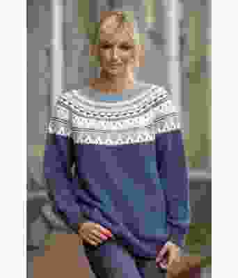 Blå Pibbar genser Kathrine Sørland - Viking 2024-4